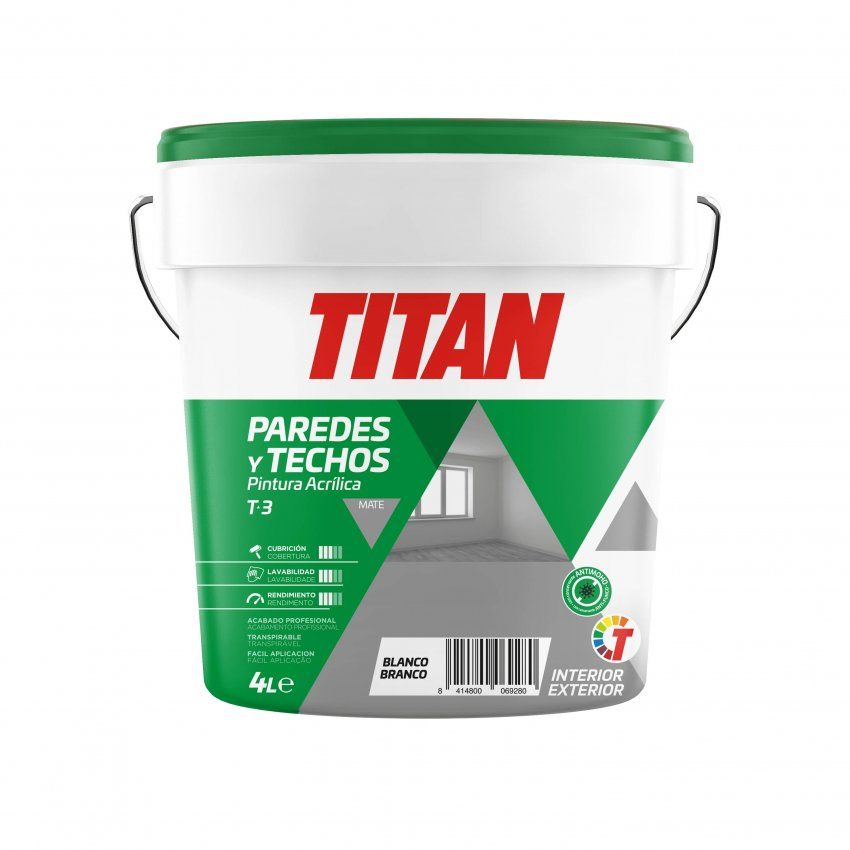 TITAN T3 PINTURA PLÁSTICA INTERIOR EXTERIOR
